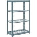 Global Equipment Heavy Duty Shelving 36"W x 12"D x 72"H With 4 Shelves - Wire Deck - Gray 255692